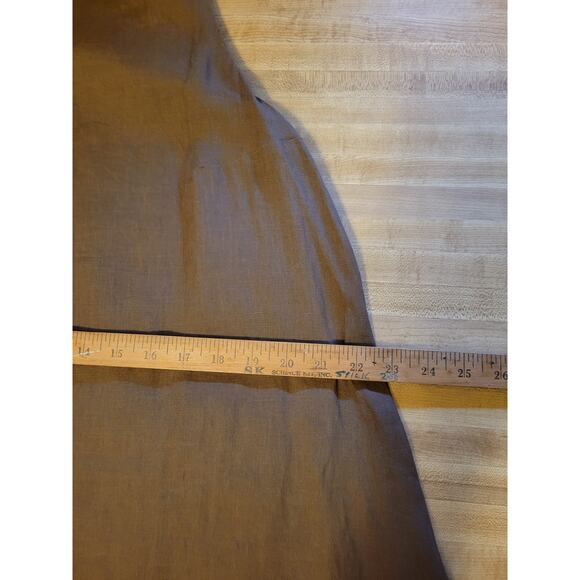 Anikka Becker Sleeveless Round Neck 100% Linen Swing Mini Dress Brown Womens 6 - Picture 10 of 11
